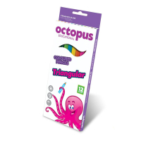 Pastelky trojhrann+strhadlo OCTOPUS/12